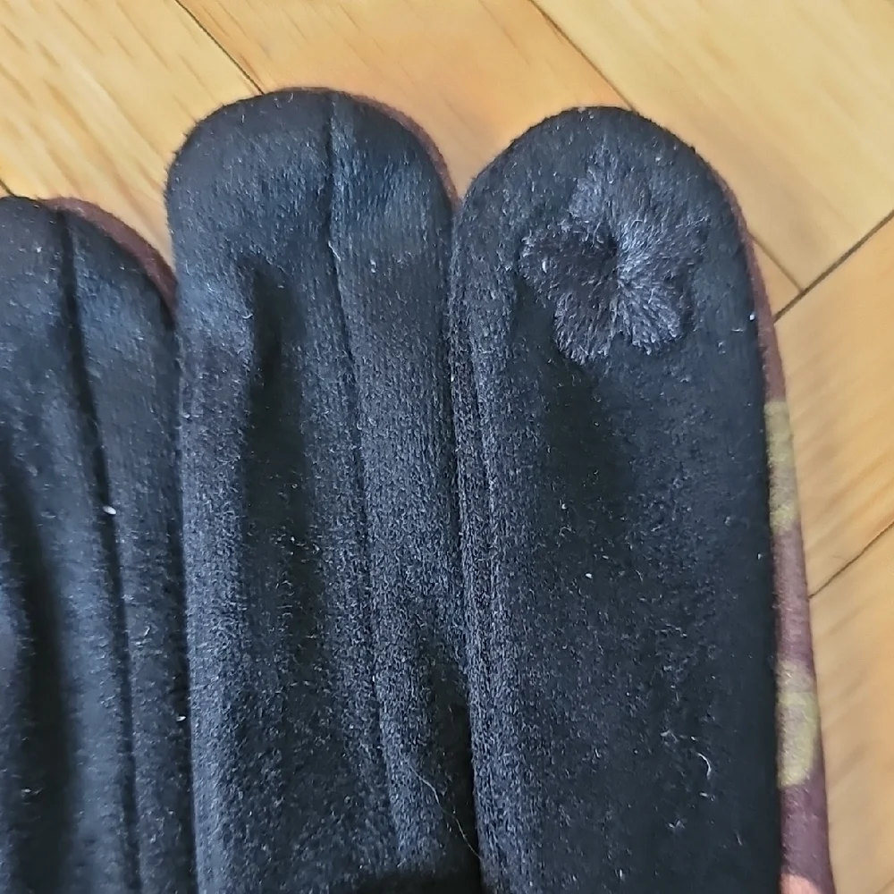 Women's Fleece Cat Design Gloves